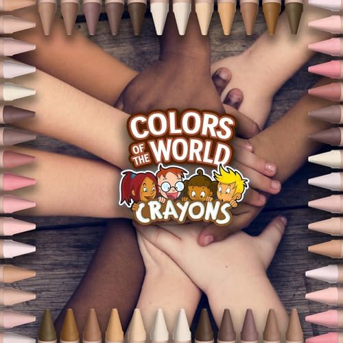 Crayola Bulk Crayon Set, Colors of The World, Multicultural Crayons, School Supplies, 6 Sets of 24 Colors (Pack of 8)