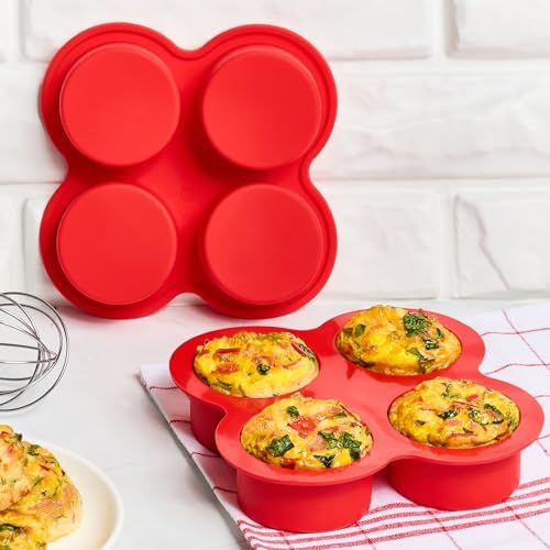 JOERSH Air Fryer Egg Mold, 2 Pack, 4 Cups