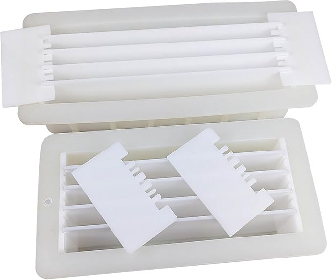 Silicone Loaf Soap Mold Dividers Plastic Partition Clapboard Rectangular White DIY Handmade Swirling Making Tools Silicone Mold