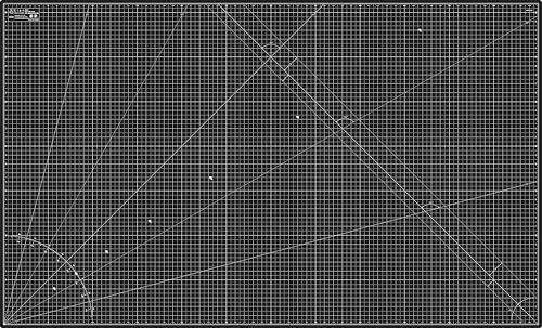 Elan Cutting Mat 36x60 Black & Taupe, Extra Large Self Healing Cutting Mat 36 x 60 Inch, 5-Ply Craft Board Black, Hobby Board for Sewing and Quilting
