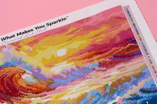 DIAMOND ART CLUB Colorful Ocean Waves Diamond Art Kits for Adults