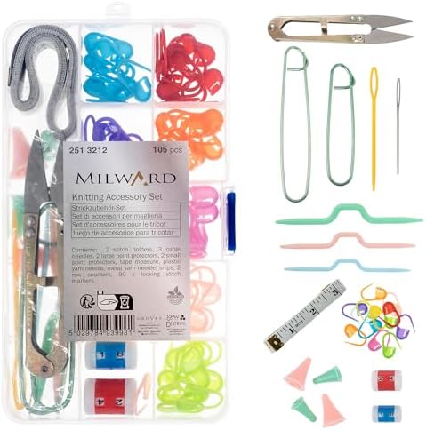 Milward Knitting Accessories, Assorted, 2 x 10 x 19.5cm