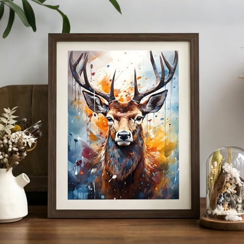 XTCIXAL Diamond Art Kits for Adults, Deer Diamond Painting, 12x16 Inch