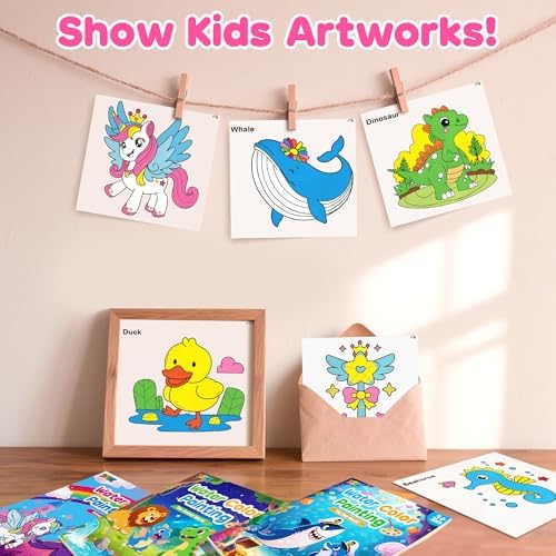 ZIZZ Paint with Water Coloring Books for Toddlers 3PCS Water Painting Sets