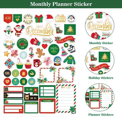 Planner Stickers - Monthly Planner Stickers and Accessories 25 Pages