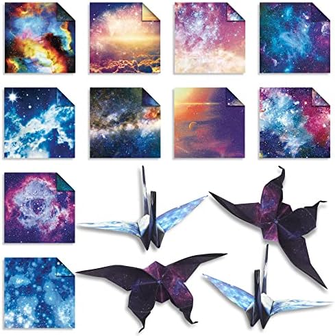 Origami Paper 6x6" Double Sided 50 Sheets 10 Colors Origami Kit,Craft Paper