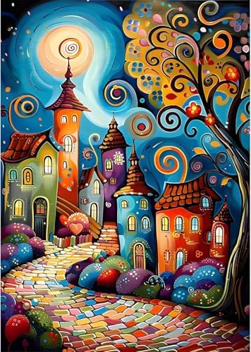 Diamond Art Kits for Adults, Dream House Diamond Painting Kits for Adults