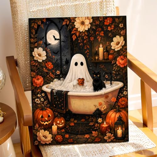 XTCIXAL Halloween Paint by Numbers Kit for Adults, 16X20 Inch