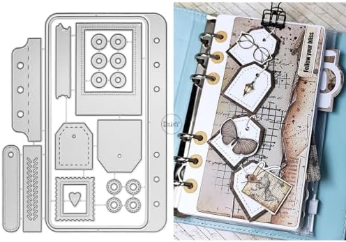 Loose Leaf Book Label Metal Cutting Dies for Card Making