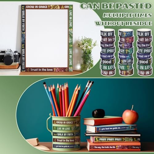 24 Rolls Back to School Christian Bible Verse Washi Tape