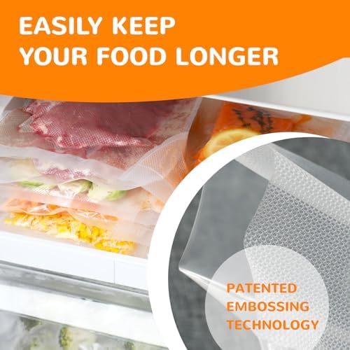 Food saver vacuum sealer bags rolls, Multiple Sizes, Box Storage,Less Waste