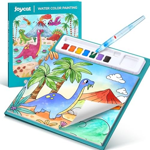 JoyCat Paint with Water Coloring Books for Toddlers (Dinosaurs)