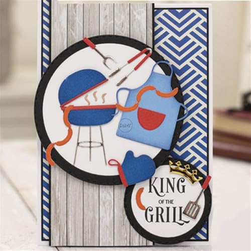 Patchwork Grill Stove Tool Apron Metal Cutting Dies for Card Making