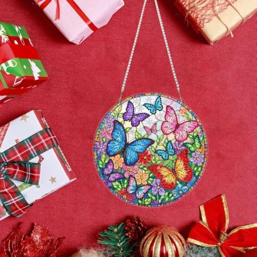 Butterfly Hanging Diamond Art Kits for Adult Diamond Painting Kit Pendant