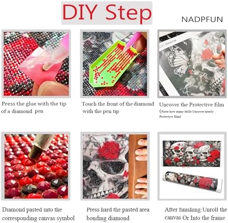 NFDPFUN Large Size American Eagle Diamond Art Kits for Adults,Wolf Diamond Painting Kit,Truck 5D DIY Diamond Mosaic Kits,Full Round Diamond Dots for Beginner,Art and Crafts,Home Decor,31.5x15.7inch