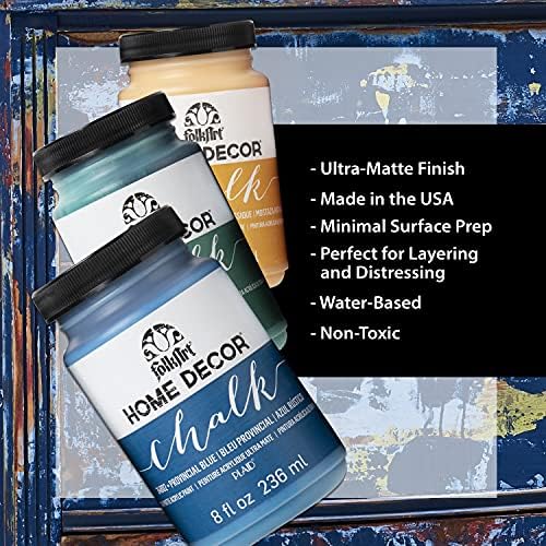 FolkArt Home Decor Chalk Furniture & Craft Paint in Assorted Colors, 8 ounce, Sheepskin