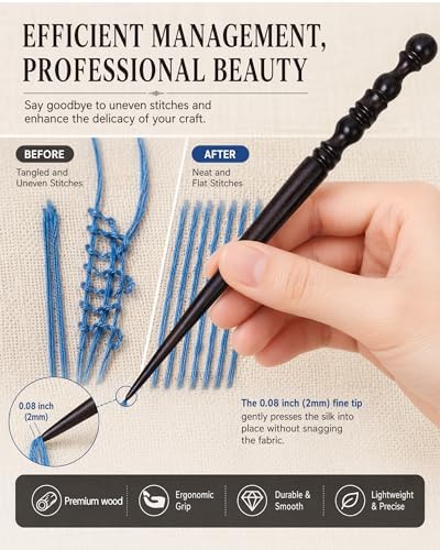 Laying Tool for Needlepoint, Cross Stitch Thread Organizer Anti-Twist