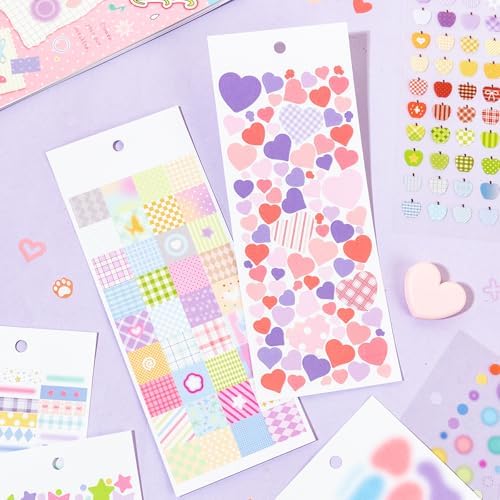 PRSTINCOL Cute Sticker Book, Dark Purple
