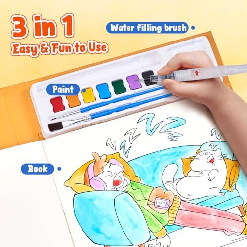JoyCat Paint with Water Coloring Books for Toddlers (Comics)