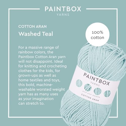 Paintbox Yarns 100% Cotton Aran Yarn 1.76oz / 50g, 93yds / 85m