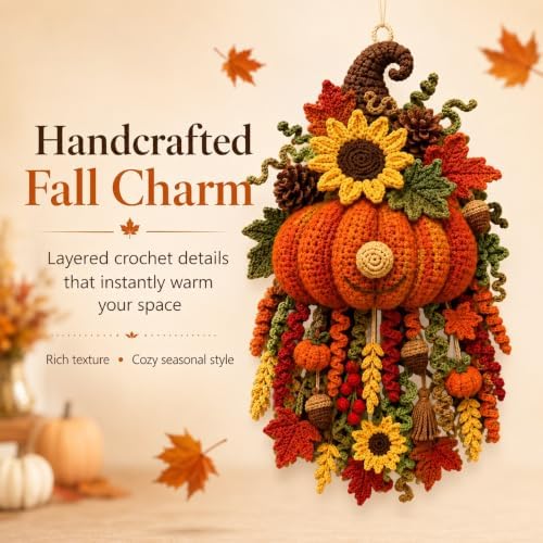 DIY Seasonal 3D Crochet Door Hanger Kit Collection, Easy Beginners