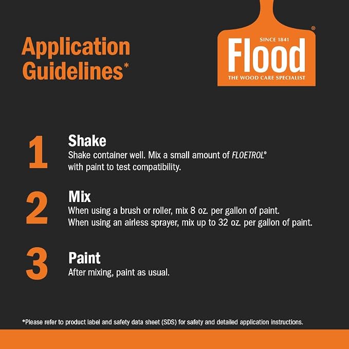 Flood Floetrol 1 Gal Latex Paint Additive & Conditioner | Improves Flow, Reduces Brush Marks, Pouring Medium for Acrylic & Latex Paint