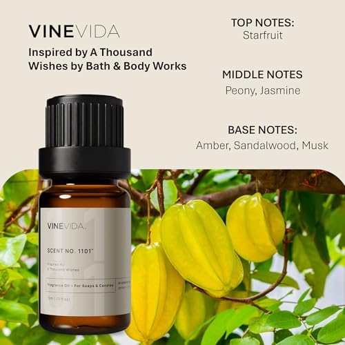 VINEVIDA [0.33oz] A Thousand - Fragrance Oil for Candle Making and Soap Making - Premium Candle Scents for Soy Candles