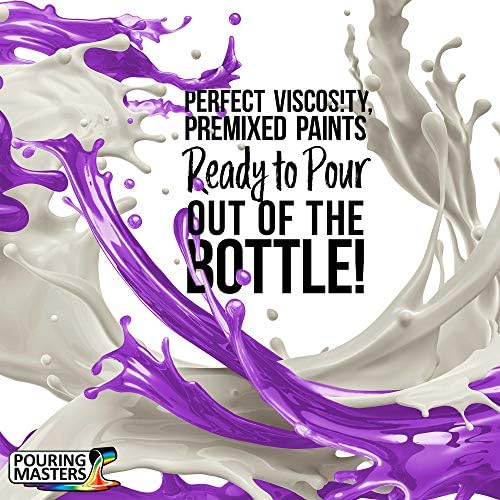 Pouring Masters 12 Color Metallic Ready to Pour Acrylic Pouring Paint Set