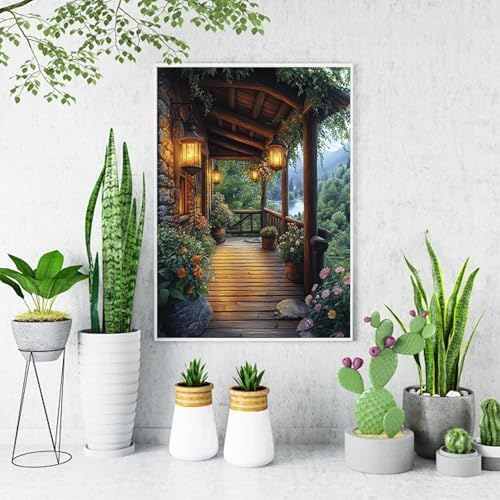 Garden Diamond Art Kits for Adults Diamond Painting Kits 12X16 inch