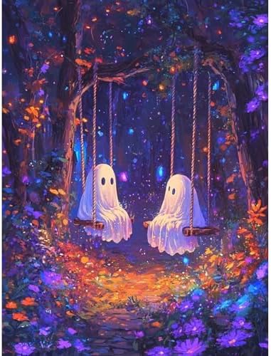 Diamond Art Kits for Adults Halloween Ghost Diamond Painting Kit 12x16 in