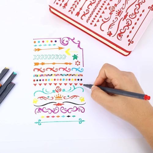 iBayam Colored Fineliner Pens 36 Pack, 0.38mm Fine Point, Bullet Journaling