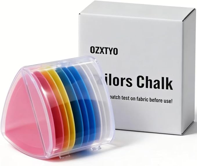OZXTYO Triangle Tailors Chalk 10Pcs,Sewing Fabric Chalk | Fabric Markers for Quilting,Sewing Supplies Accessories