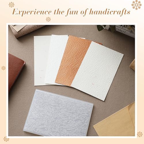 1 Pcs Geiseralie Embossing Folders for Card Making,Wood Grain Style
