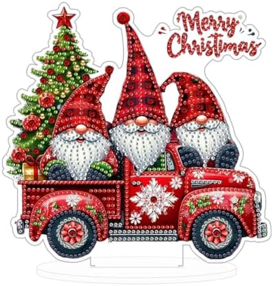 Christmas Diamond Art Kits for Adults,Three Gnomes Diamond Painting
