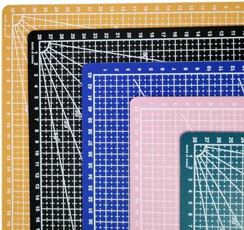 New A3 Double Side Craft Cutting Mat Cutting Board Sewing Pad Artist Carving Tools Handmade Crafts DIY Props (Yellow)