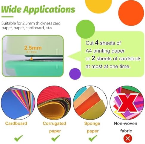 UCEC 2 Inch Circle Punch, Paper Punch, 2 Inch Hole Punch, Circle Hole Punch Cutters for Paper Crafts DIY Handmade Crafting Scrapbook Tools Cards Arts Fun Projects