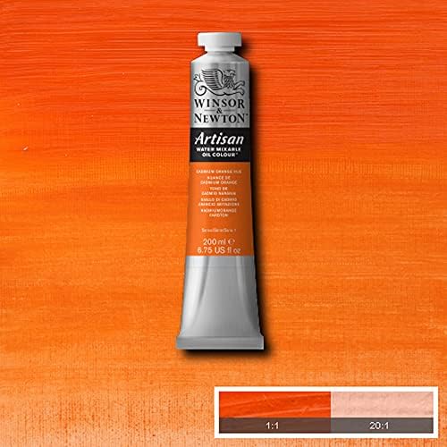 Winsor & Newton Artisan Water Mixable Oil Paint, 200ml, Cadmium Orange Hue