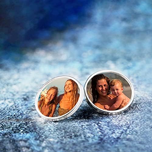 Hicarer 10 Pieces Sublimation Blank Pins Button Pin Badge DIY Button Badge Sublimation Silver Blank Base Pins for DIY Craft Making School Supplies