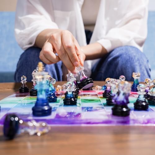 LET'S RESIN Chess Molds for Resin Casting, Upgraded Resin Chess Set Molds
