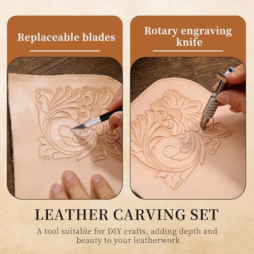 SHWAKK Leather Working Tools, All in One Leather Tooling Kit