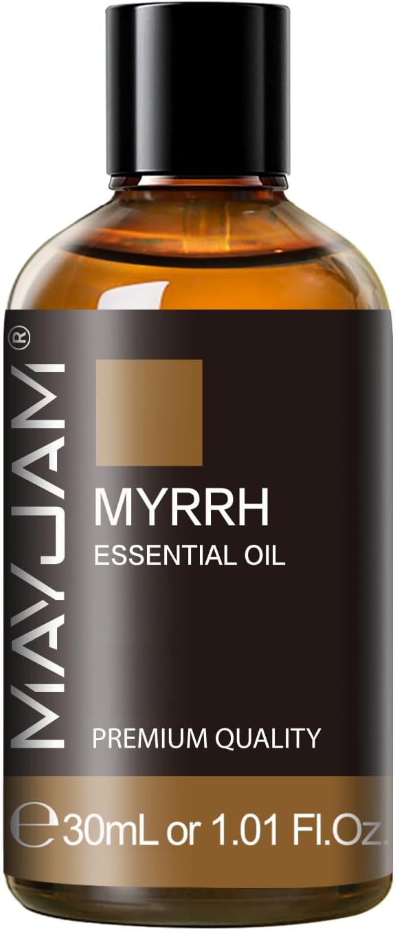MAYJAM Myrrh Essential Oil for Diffuser Soap Candle Making, 1.01fl.oz