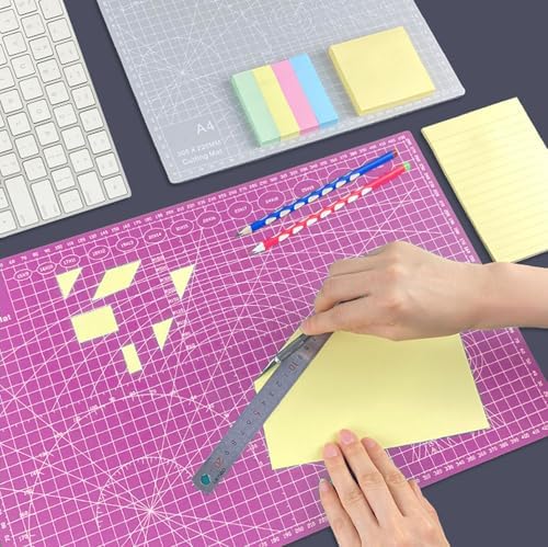 Craft Knife Precision Hobby Knife Kit with 2 Exacto Knife and 20 PCS Exacto Blades for DIY Art Work Cutting, Hobby, Scrapbooking, Stencil (Pink)