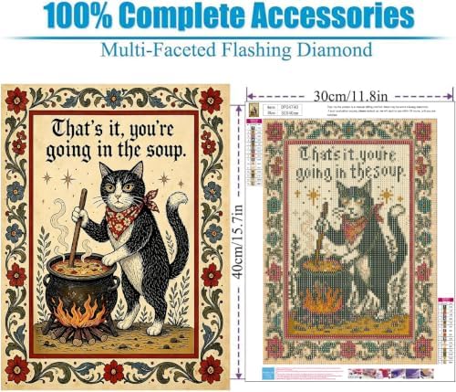 Medieval Cat Diamond Art Kits for Adult diamond painting kits for adults