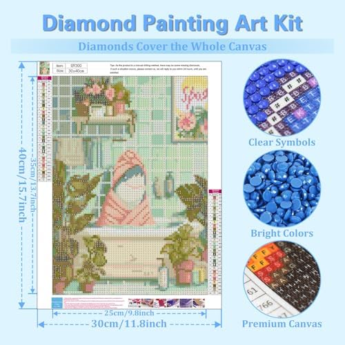 Reivworl Shark Diamond Art Kits for Adults Beginner 12×16 inch