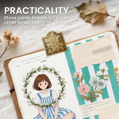 ANATTASOUL Lily of the Valley Travel Journal Clip for DIY Use