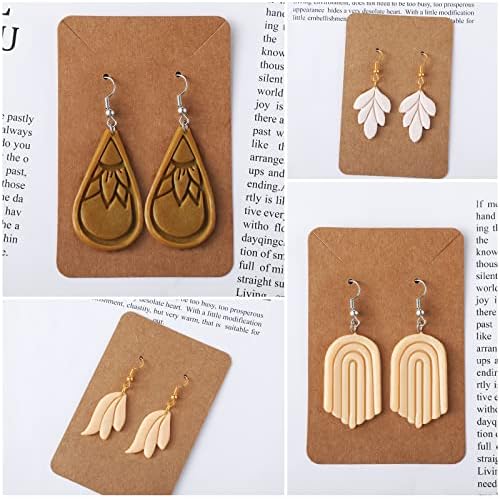 Kajaia 114 Pcs Polymer Clay Earring Cutters Bohemian Flowers Leaf Polymer Clay Earring Cutters Set Jewelry Making Supplies for Women Craft DIY