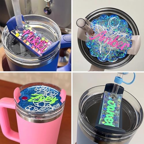 RESINWORLD Tumbler Name Tag/Plate Silicone Molds for 20oz/30oz & 40oz Lid