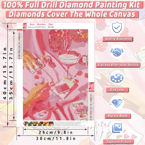 3 Pack Square Diamond Art Kits for Adults Diamond Painting Kit for Beginner