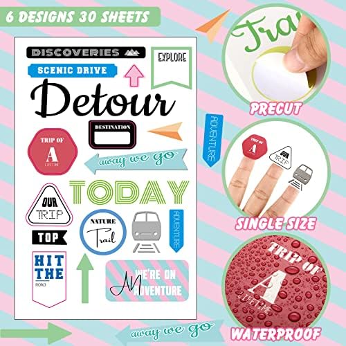 Chinco 30 Sheet Family Friend Theme Scrapbooking Sticker Decals