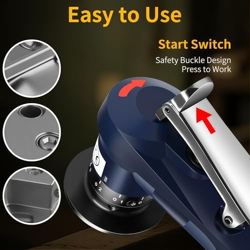 Pneumatic Chamfer Tool, 30000 RPM Air Chamfer Tool with 8C & 6R Blades